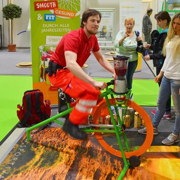 Smoothiebike in Aktion