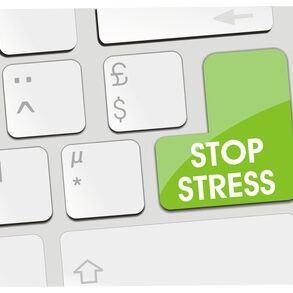 Stressbewältigung & Entspannung - Gelassen bleiben in bewegten Zeiten Tastatur mit einer Stop Stress Taste