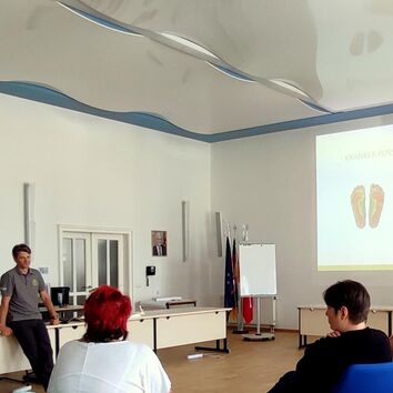 Niels Böttger Dozent Fußgesundheit Referent Niels Böttger beim Workshop Fußgesundheit
